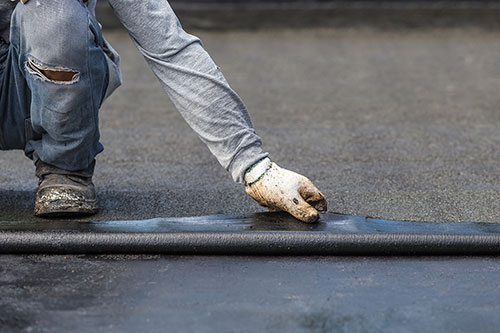 Rubber EPDM Flat Roof Installation 3 t